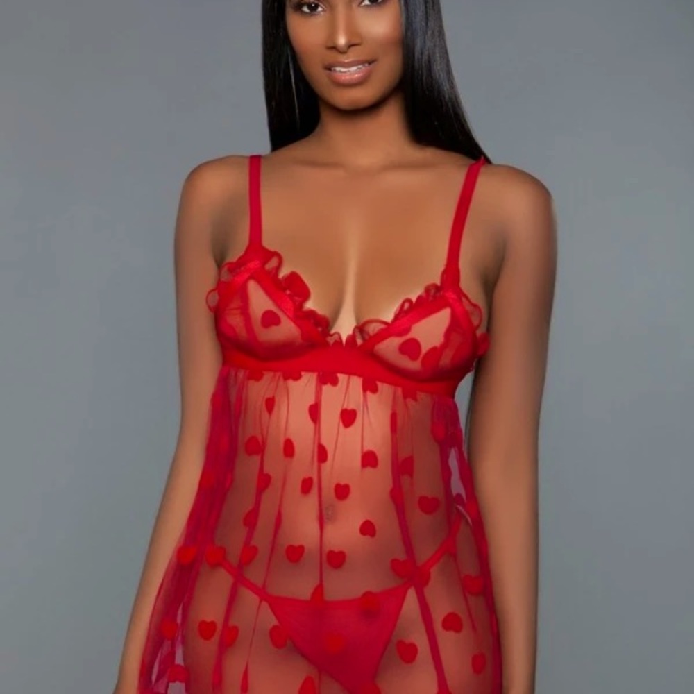 Red babydoll
